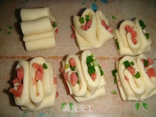 葱花火腿卷的做法步骤：14