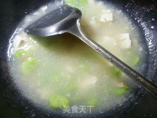 开洋蚕豆豆腐羹的做法步骤：12