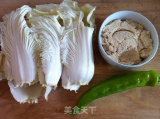 豆渣炒白菜的做法步骤：1