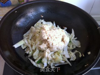 豆渣炒白菜的做法步骤：4