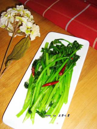 素炒菜心的做法步骤：6