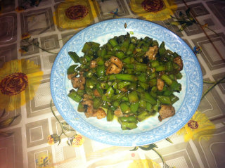 榄菜四季豆的做法步骤：5