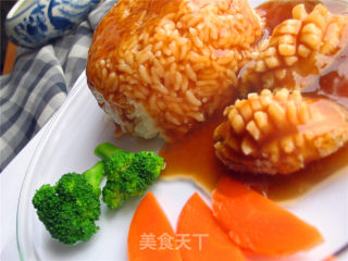 鲍鱼捞饭的做法步骤：8