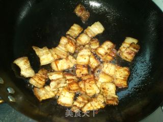 五花肉炒豆角的做法步骤：3