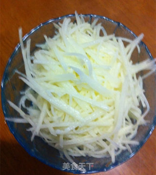 土豆丝鸡蛋煎饼的做法步骤：2