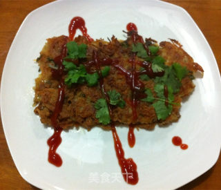 土豆丝鸡蛋煎饼的做法步骤：6