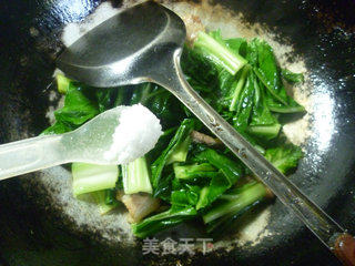 五花肉炒君叠菜的做法步骤：8