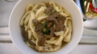 肉丝手擀面的做法步骤：8