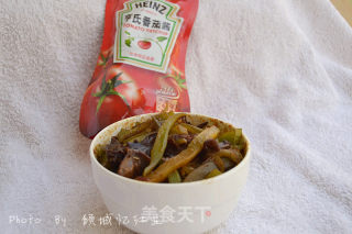 茄汁木耳莴笋丝的做法步骤：7