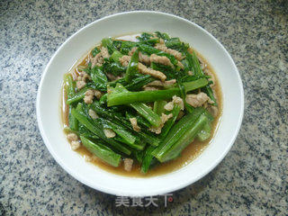 肉丝炒油麦菜的做法步骤：11