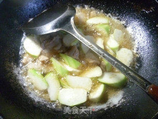 五花肉蚕豆炒夜开花的做法步骤：10