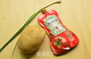 茄汁土豆丝的做法步骤：1