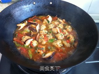西红柿香菇丸子汤的做法步骤：9