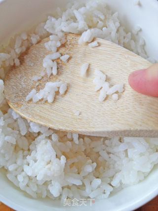 简单却不失营养美味的早餐——香煎茄味鸡蛋米饼的做法步骤：2
