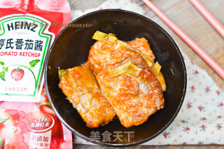 蕃茄酱烧带鱼的做法步骤：8