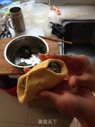 菜饼子的做法步骤：4