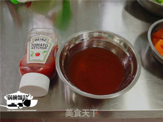 茄汁虾仁西兰花的做法步骤：7