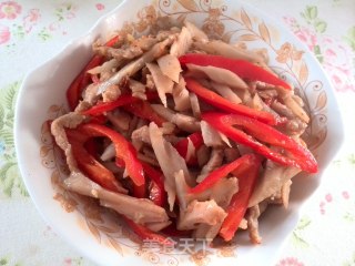 莲藕炒肉的做法步骤：5