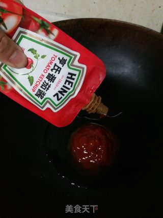 亨氏茄汁炸鱼丸配芦笋的做法步骤：4