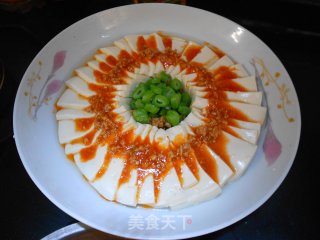 茄味肉末蒸豆腐的做法步骤：10