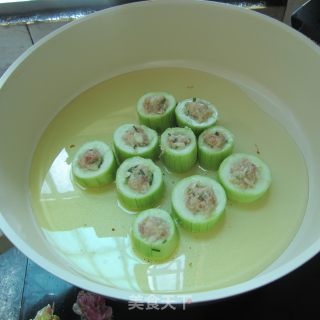 油焖丝瓜盅的做法步骤：7