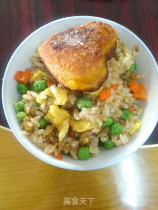 酱油炒饭的做法步骤：3