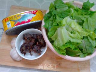 豆鼓油麦菜的做法步骤：1