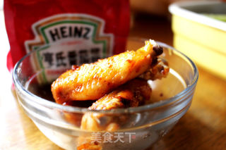 甜辣茄香烤鸡翅的做法步骤：7