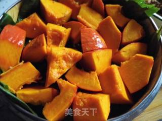 粽香金瓜粉蒸肉的做法步骤：8