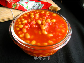 茄汁黄豆的做法步骤：7