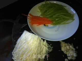 炝拌三丝的做法步骤：2