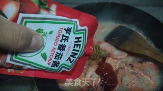茄汁开背对虾的做法步骤：9