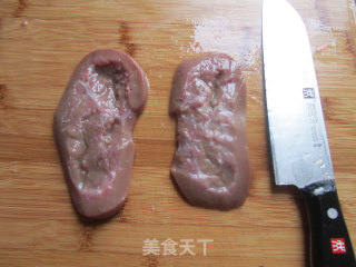 双椒爆腰花的做法步骤：2