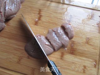 双椒爆腰花的做法步骤：3