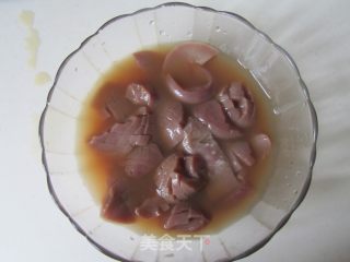双椒爆腰花的做法步骤：5