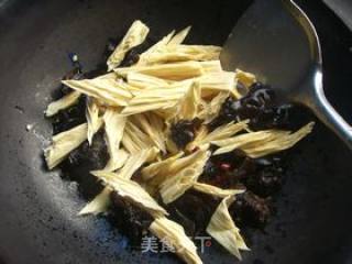 炒腐竹的做法步骤：3