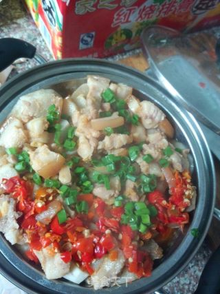 清新---芋头蒸五花肉的做法步骤：5