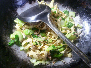肉丝青菜炒千张的做法步骤：10