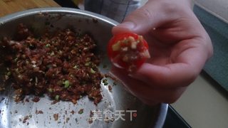宝塔茄酿的做法步骤：9