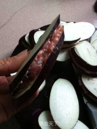 酱香蒸茄盒的做法步骤：5