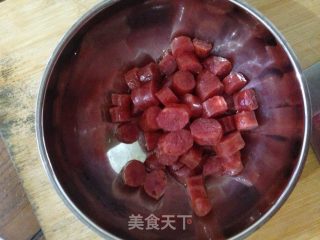 电饭锅蘑菇焖饭的做法步骤：4