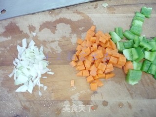 鸡蛋炒窝头的做法步骤：7