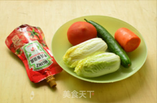 茄汁娃娃菜的做法步骤：1