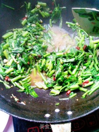 香辣豆豉空心菜的做法步骤：4