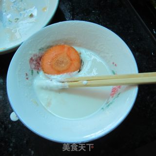 蒸红萝卜酿肉的做法步骤：5