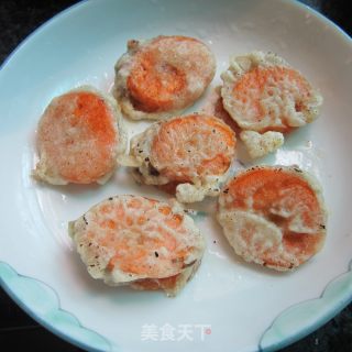 蒸红萝卜酿肉的做法步骤：7