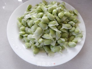 茄汁毛豆仁的做法步骤：2