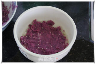 糯米紫薯糕的做法步骤：5