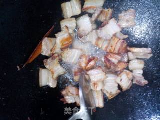 红烧肉焖腐竹的做法步骤：4
