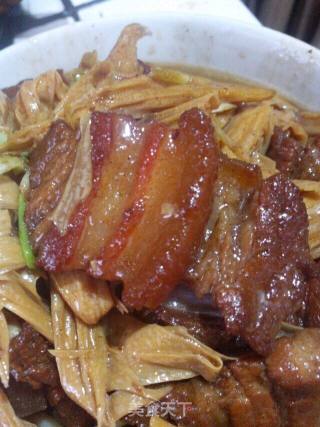 红烧肉焖腐竹的做法步骤：8